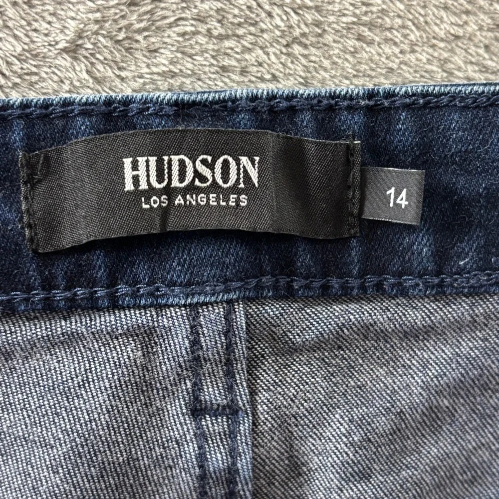 Hudson Straight Leg Jeans Womens 14 Dark Wash Stretch Denim High Rise H0325-01
